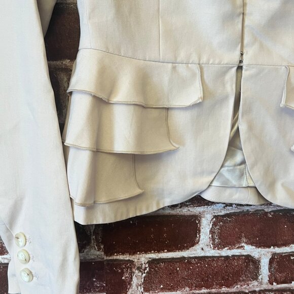 Banana Republic Lyocell Blend Peplum Blazer 0 - Picture 7 of 10